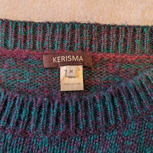 Kerisma sweater boat neck purple green marled